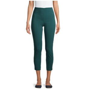 Time and Tru Skinny Fit Slim-Leg Flat Front Pant, Astro Teal